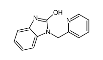 3-(pyridin-2-ylmethyl)-1H-benzimidazol-2-one结构式