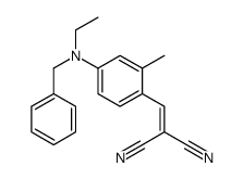 2-[[4-[benzyl(ethyl)amino]-2-methylphenyl]methylidene]propanedinitrile结构式
