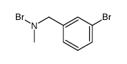 N-bromo-1-(3-bromophenyl)-N-methylmethanamine结构式