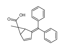 (1R,5R,6S)-2-benzhydrylidene-6-methylbicyclo[3.1.0]hex-3-ene-6-carboxylic acid Structure