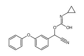 [cyano-(3-phenoxyphenyl)methyl] N-cyclopropylcarbamate Structure