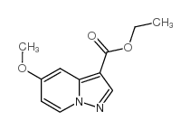 5-甲氧基吡唑并[1,5-a]吡啶-3-羧酸乙酯结构式
