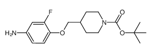 tert-butyl 4-((4-amino-2-fluorophenoxy)methyl)piperidine-1-carboxylate structure