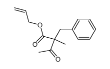 2-Benzyl-2-methyl-3-oxo-butyric acid allyl ester结构式