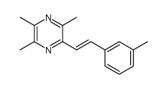 (E)-2-(3-methylstyryl)-3,5,6-trimethylpyrazine结构式