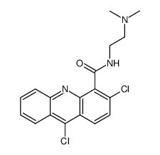 3,9-Dichloro-acridine-4-carboxylic acid (2-dimethylamino-ethyl)-amide结构式