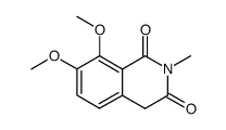 7,8-dimethoxy-2-methyl-4H-isoquinoline-1,3-dione结构式