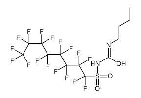 1-butyl-3-(1,1,2,2,3,3,4,4,5,5,6,6,7,7,8,8,8-heptadecafluorooctylsulfonyl)urea结构式