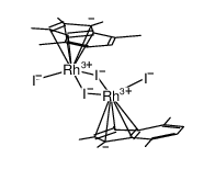 [(η5-1,2,3,4,7-pentamethylindenyl)RhI2]2结构式