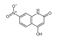 4-hydroxy-7-nitro-1H-quinolin-2-one结构式