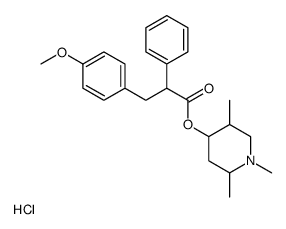 (1,2,5-trimethylpiperidin-4-yl) 3-(4-methoxyphenyl)-2-phenylpropanoate,hydrochloride结构式
