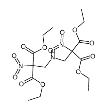 2,2'-dinitro-2,2'-(2-aza-propanediyl)-di-malonic acid tetraethyl ester结构式