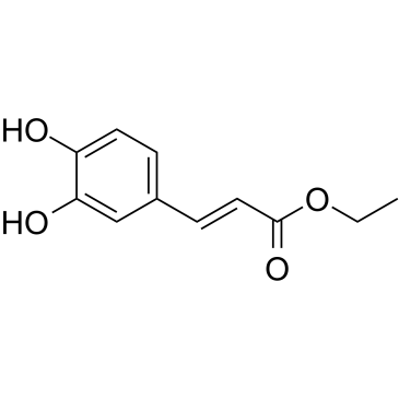 Ethyl 3-(3,4-dihydroxyphenyl)acrylate structure