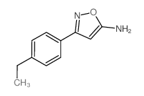 3-(4-ETHYLPHENYL)ISOXAZOL-5-AMINE structure