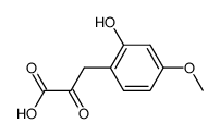 (2-hydroxy-4-methoxy-phenyl)-pyruvic acid结构式