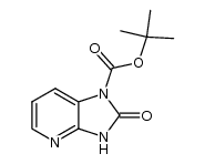 1-t-butoxycarbonyl-1,3-dihydro-2H-imidazo[4,5-b]pyridin-2-one结构式