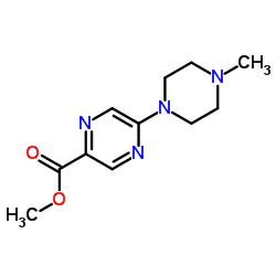 Methyl 5-(4-methyl-1-piperazinyl)-2-pyrazinecarboxylate Structure