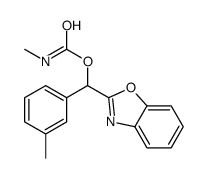 [1,3-benzoxazol-2-yl-(3-methylphenyl)methyl] N-methylcarbamate Structure