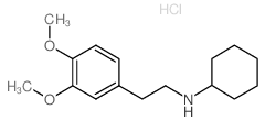 Cyclohexyl-[2-(3,4-dimethoxy-phenyl)-ethyl]-amine hydrochloride Structure