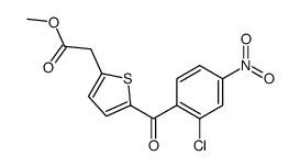 methyl 2-[5-(2-chloro-4-nitrobenzoyl)thiophen-2-yl]acetate Structure