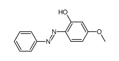 (E)-5-methoxy-2-(phenyldiazenyl)phenol结构式