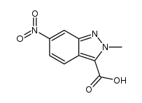 2-methyl-6-nitro-2H-indazole-3-carboxylic acid Structure