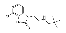 4-Chloro-1-(2-(neopentylamino)ethyl)-1H-imidazo[4,5-c]pyridine-2(3H)-thione结构式