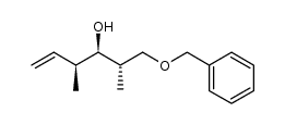 1-benzyloxy-2(S),4(S)-dimethyl-hex-5-en-3(R)-ol Structure