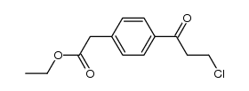 ethyl 2-(4-(3-chloropropanoyl)phenyl)acetate结构式