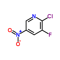 2-氯-3-氟-5-硝基吡啶结构式