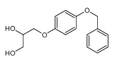 3-(4-phenylmethoxyphenoxy)propane-1,2-diol Structure