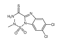 5,6-dichloro-1-(dimethylsulphamoyl)benzimidazole-2-carbothioamide Structure