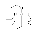 triethoxy(3-ethylpentan-3-yl)silane结构式