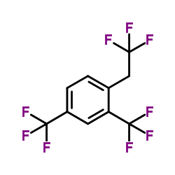 1-(2,2,2-Trifluoroethyl)-2,4-bis(trifluoromethyl)benzene结构式