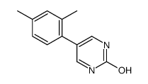 5-(2,4-dimethylphenyl)-1H-pyrimidin-2-one结构式