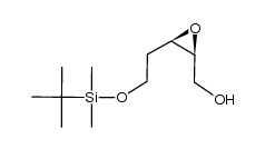 (2S,3R)-4-t-butyldimethylsilyloxy-2,3-epoxy-pentan-1-ol结构式