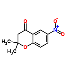 2,2-Dimethyl-6-nitro-2,3-dihydro-4H-chromen-4-one Structure