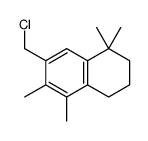 6-(chloromethyl)-4,4,7,8-tetramethyl-2,3-dihydro-1H-naphthalene结构式