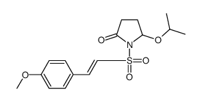 1-[(E)-2-(4-methoxyphenyl)ethenyl]sulfonyl-5-propan-2-yloxypyrrolidin-2-one结构式