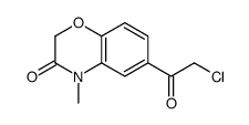 6-(Chloroacetyl)-4-methyl-2H-1,4-benzoxazin-3(4H)-one结构式