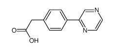 (4-pyrazin-2-ylphenyl)acetic acid Structure