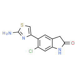 5-(2-Amino-1,3-thiazol-4-yl)-6-chloro-1,3-dihydro-2H-indol-2-one picture