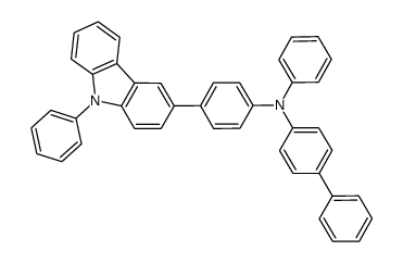 4-phenyl-4'-(9-phenyl-9H-carbazol-3-yl)triphenylamine Structure