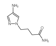 4-(4-氨基-1H-吡唑-1-基)丁酰胺结构式
