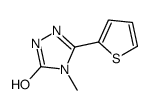 4-methyl-3-thiophen-2-yl-1H-1,2,4-triazol-5-one结构式