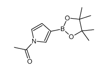 1-(3-(4,4,5,5-Tetramethyl-1,3,2-dioxaborolan-2-yl)-1H-pyrrol-1-yl)ethanone Structure