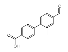 4-(4-formyl-2-methylphenyl)benzoic acid结构式