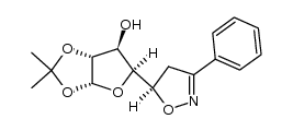 5-(1,2-O-isopropylidene-α-D-xylo-tetrafuranos-4-yl)-3-phenyl-2-isoxazoline结构式