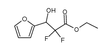 ethyl 2,2-difluoro-3-hydroxy-3-(2-furyl)propanoate Structure