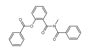 benzoyl-(2-benzoyloxy-benzoyl)-methyl-amine Structure
